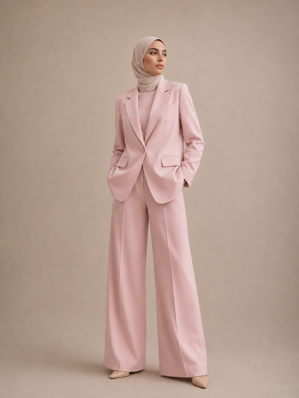 Suit 3 pc - Powder pink