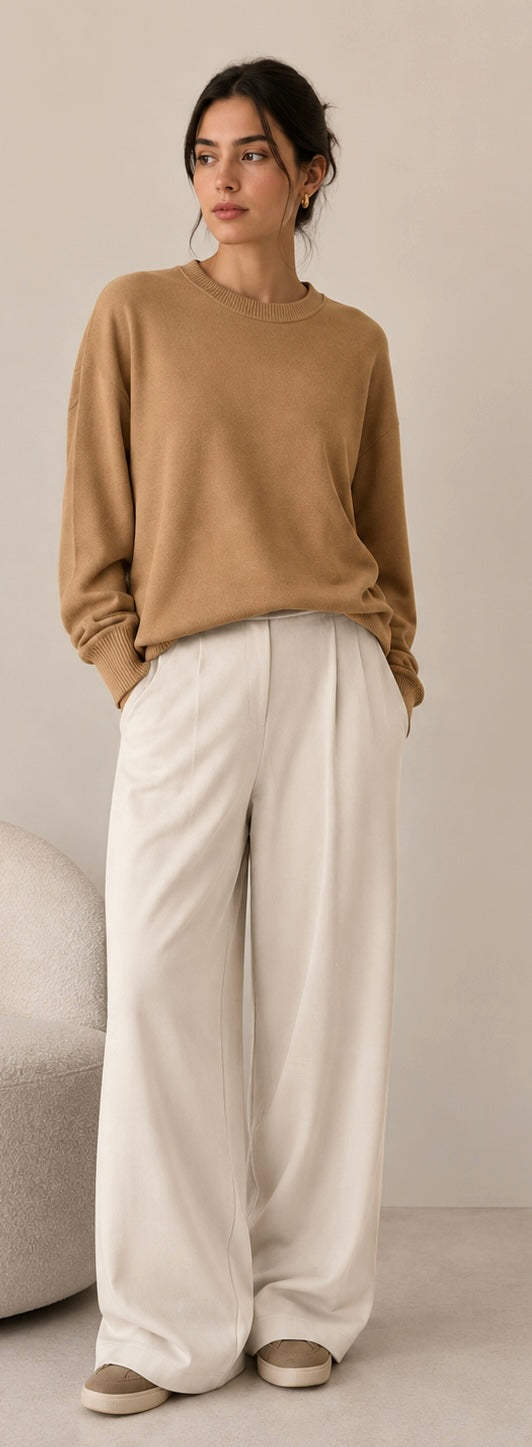 Soft sweater - camel