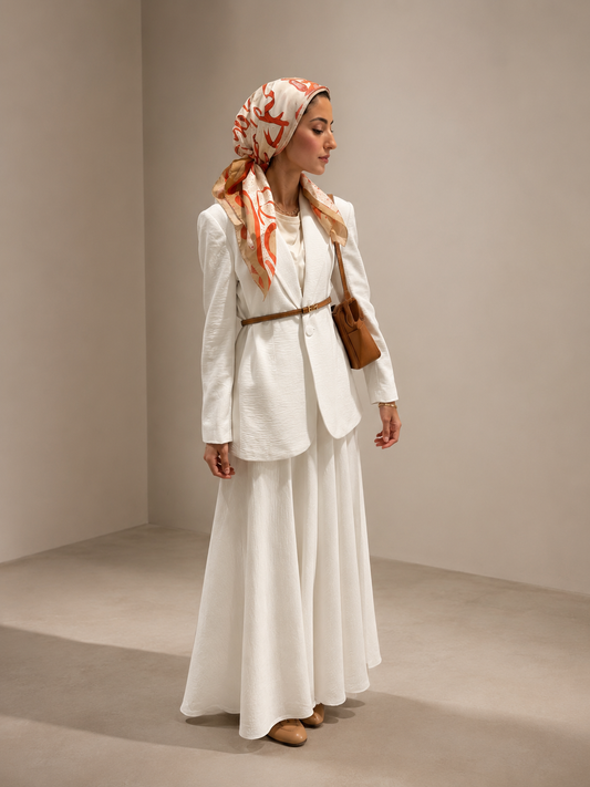 Linen set - skirt & blazer
