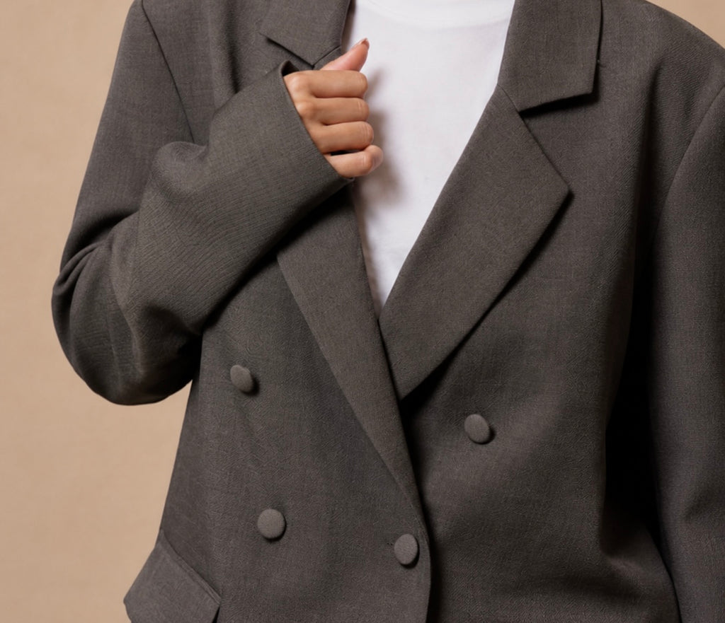 Suit 2 pc - Grey linen blend