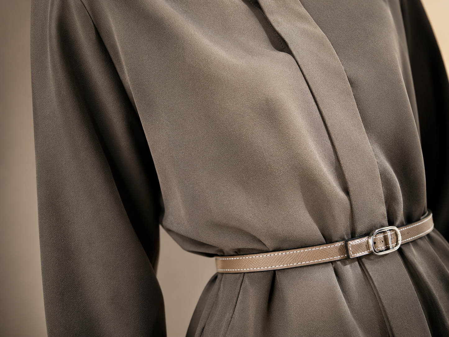 Crepe Shirt & Pants Set – Moss Olive