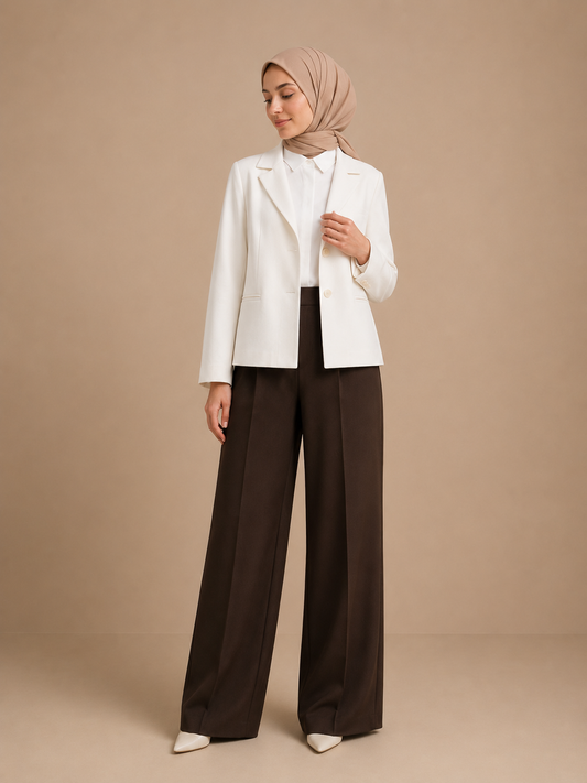 Wide-Leg Pants – Rich Cocoa