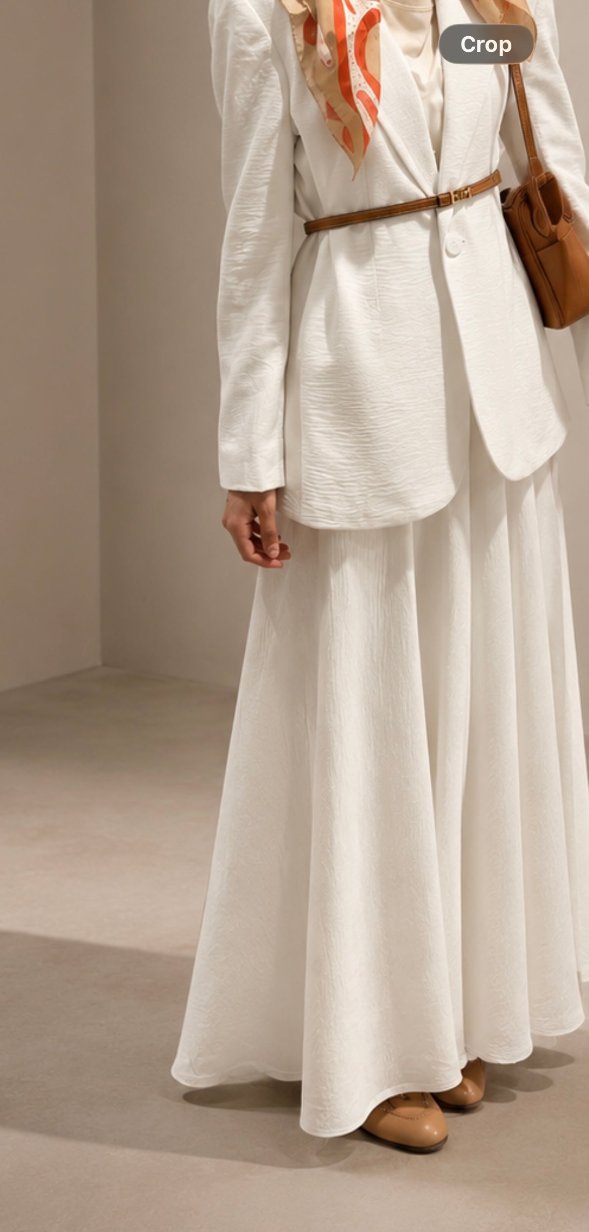 Linen set - skirt & blazer