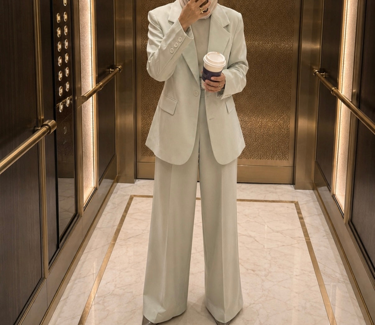 Three-Piece Suit – Pistachio Cream