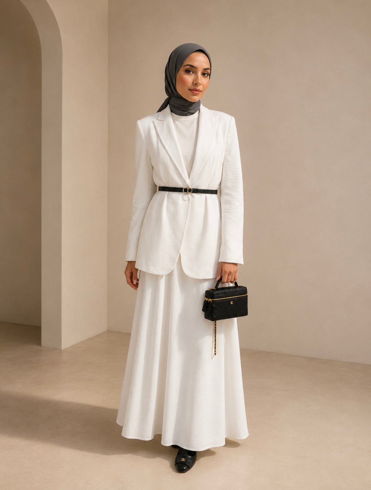 Linen set - skirt & blazer