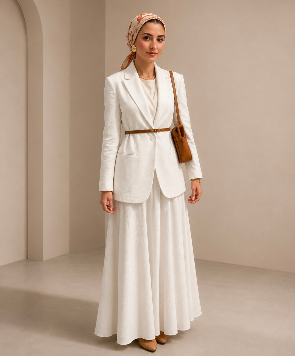 Linen set - skirt & blazer