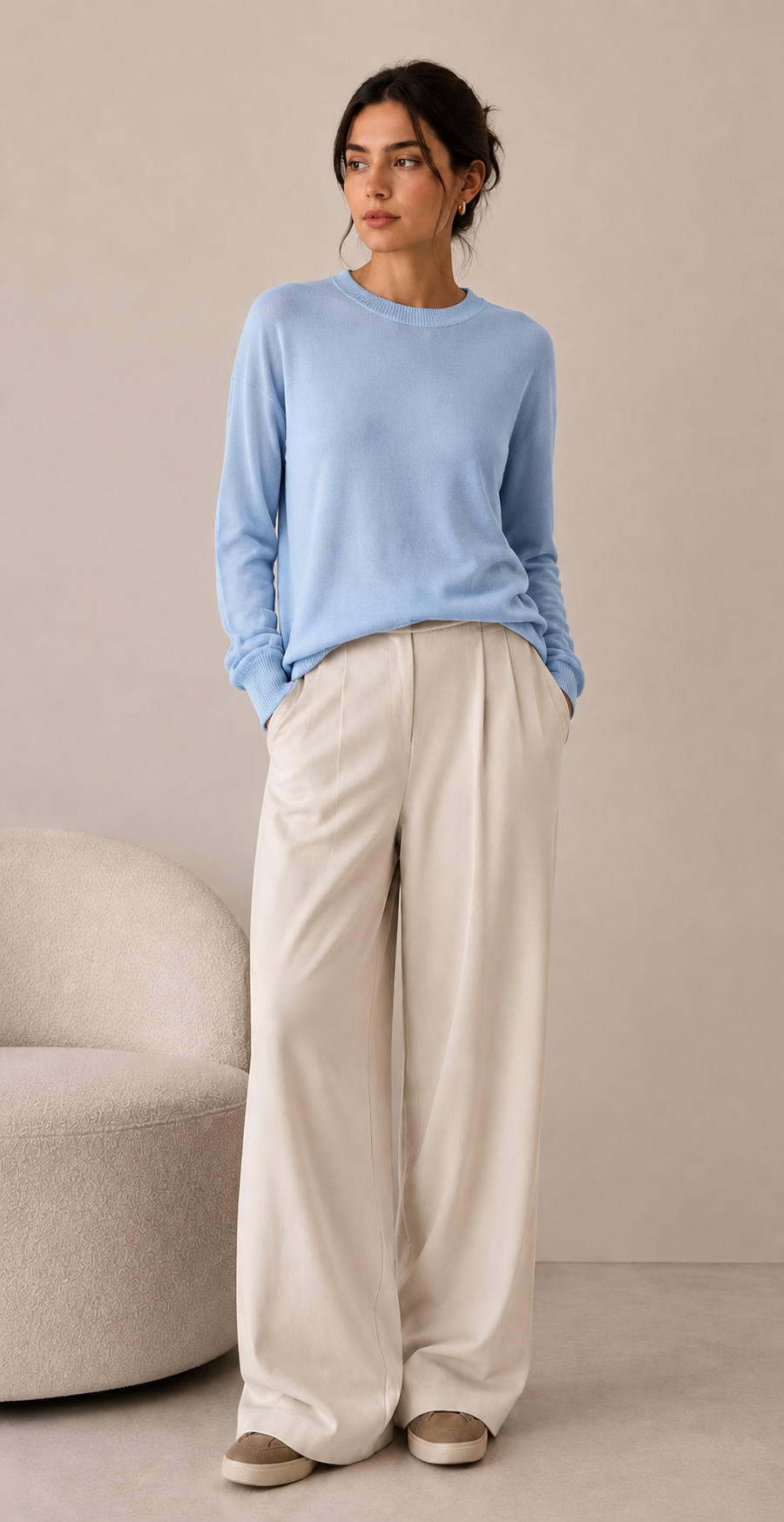 Soft sweater - sky blue