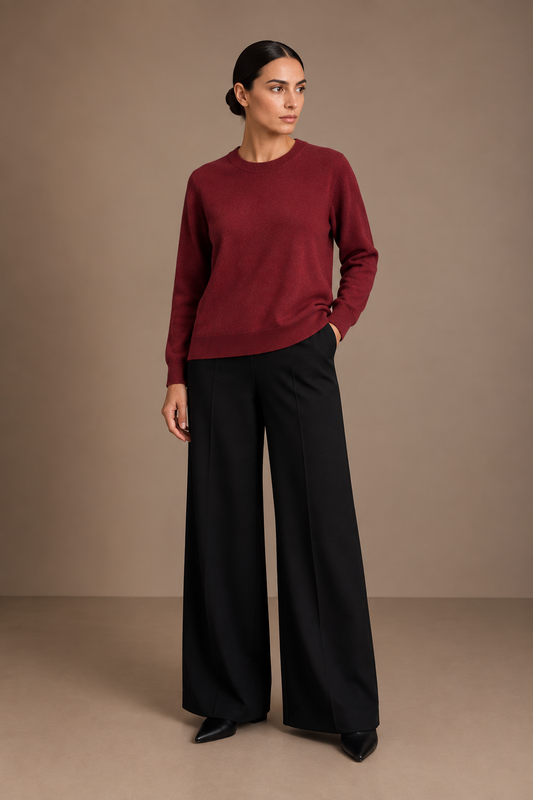 Soft sweater - cherry