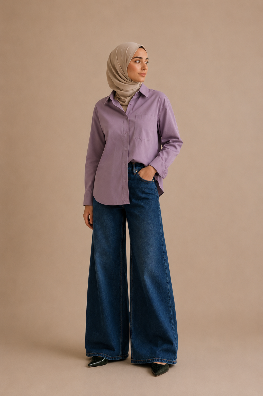 Shirt - dusty mauve