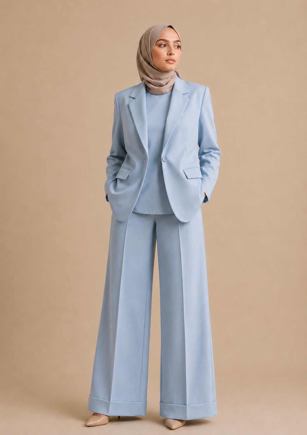 Suit 3 pc - pastel blue