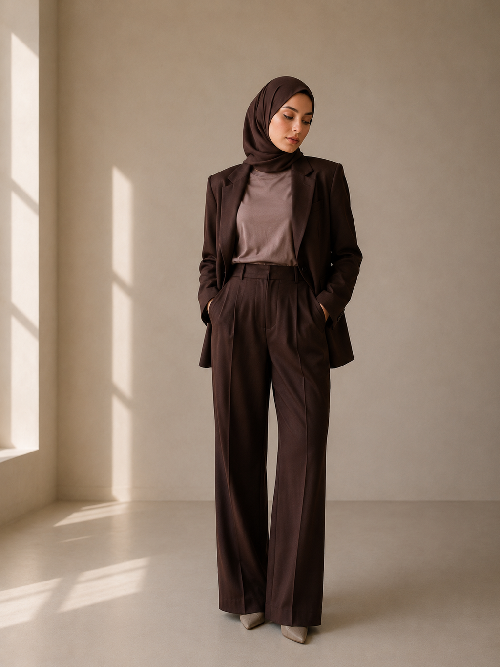 Suit 3 pc - coco x cinereous taupe