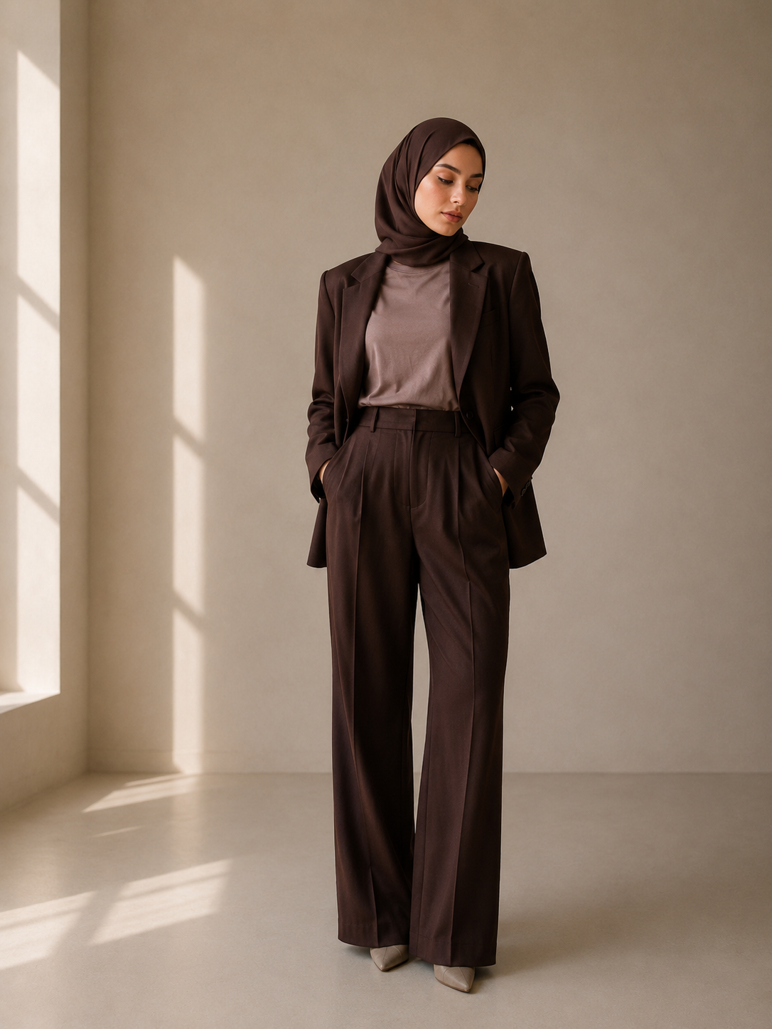 Suit 3 pc - coco x cinereous taupe