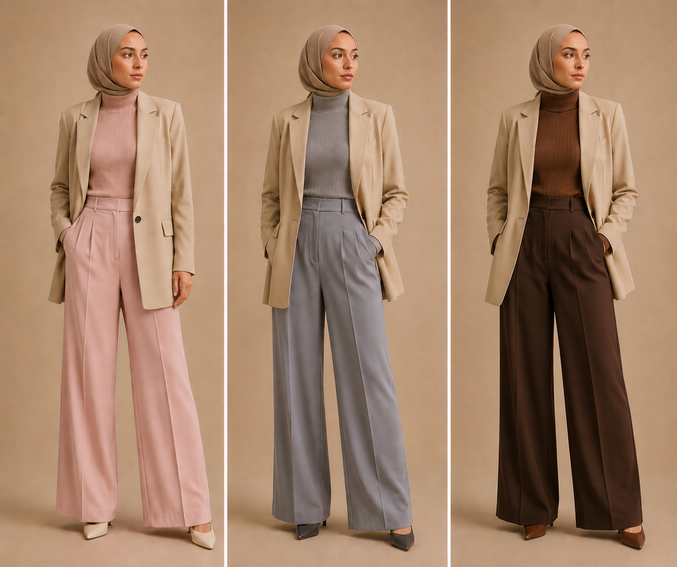 Long length blazer Cream
