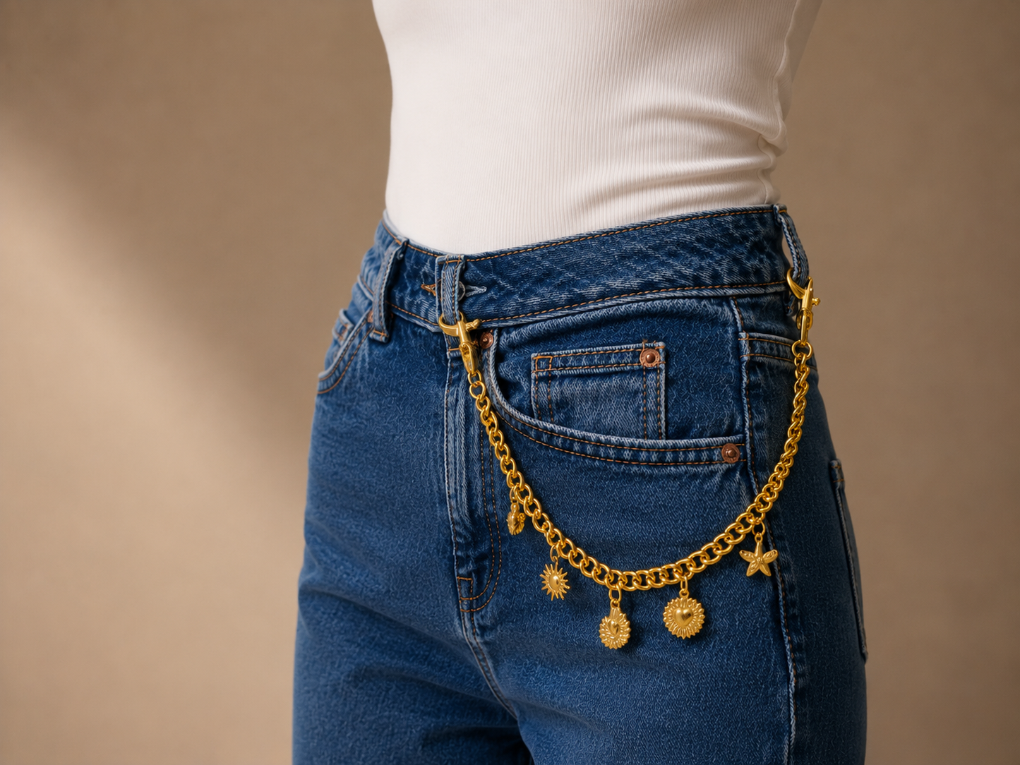 Charm Accessory Chain – Gold Color