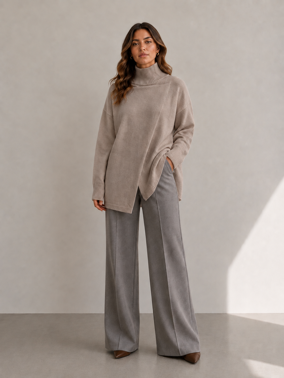 Jumper front slit