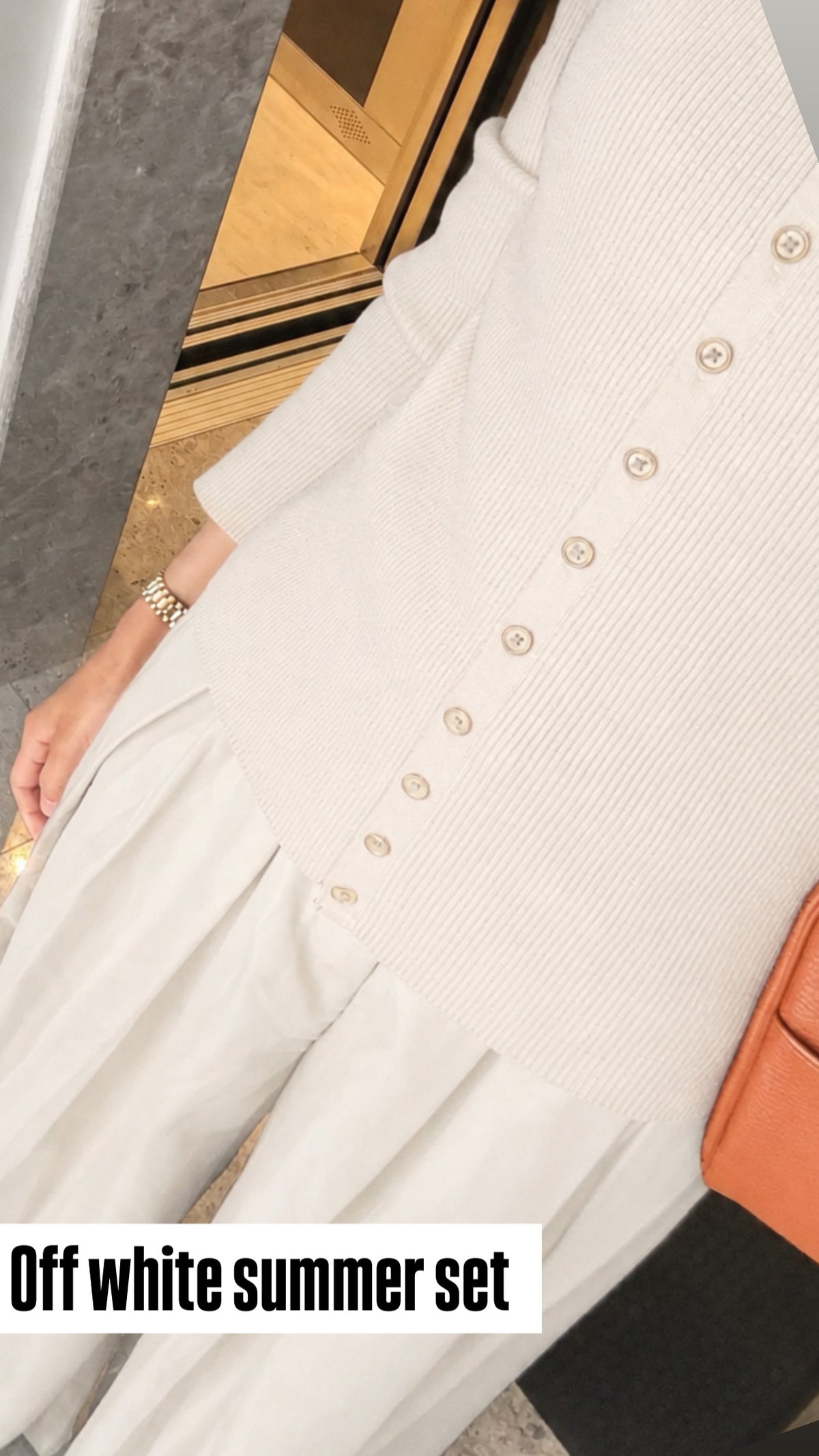 Summer knit set - white
